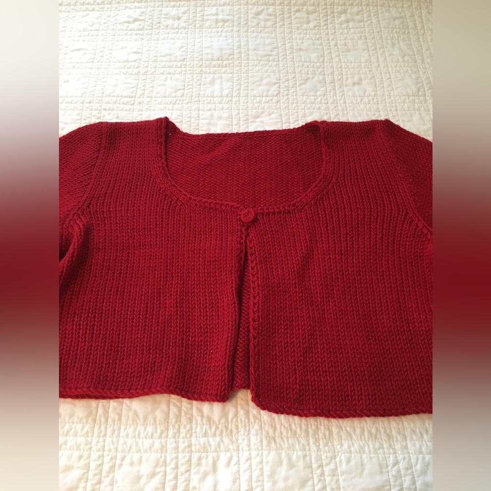 Red Bolero cardigan